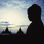 borobudur budha silhouet